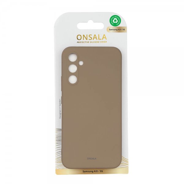 Onsala Samsung Galaxy A35 Deksel Silicone Touch Brun