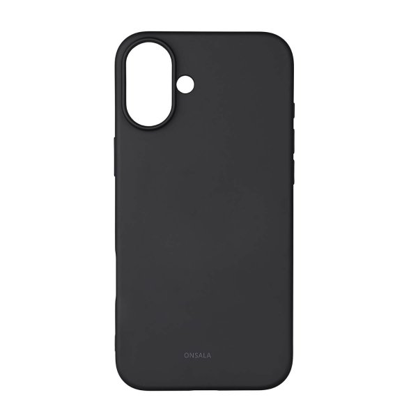 Onsala iPhone 16 Plus Deksel Silicone Touch Svart