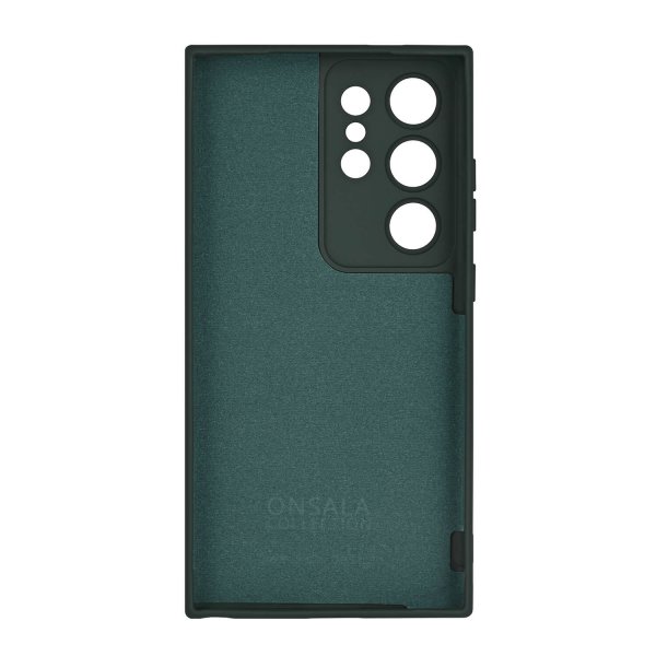 Onsala Samsung Galaxy S24 Ultra Deksel Silicone Touch Olive Green
