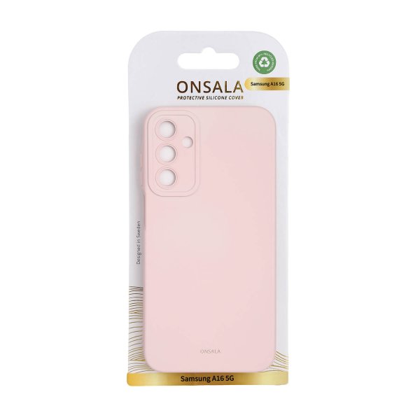 Onsala Samsung Galaxy A16 Deksel Silicone Touch Chalk Pink