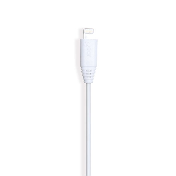 Gear Ladekabel Lightning til USB-A 0.3m MFI Hvit