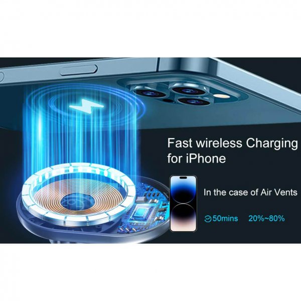 Gear MagSerie Telefonholder Airvent MagSafe-lading 15W
