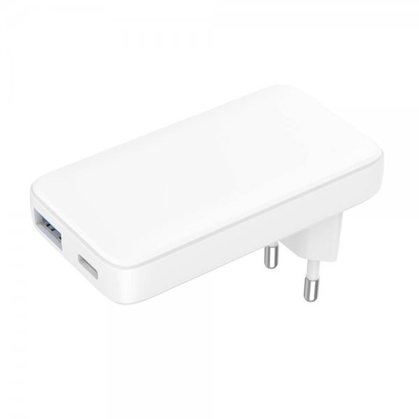 Gear Lader Flat PD/PPS Travel Charger 36W + QC 18W Hvit