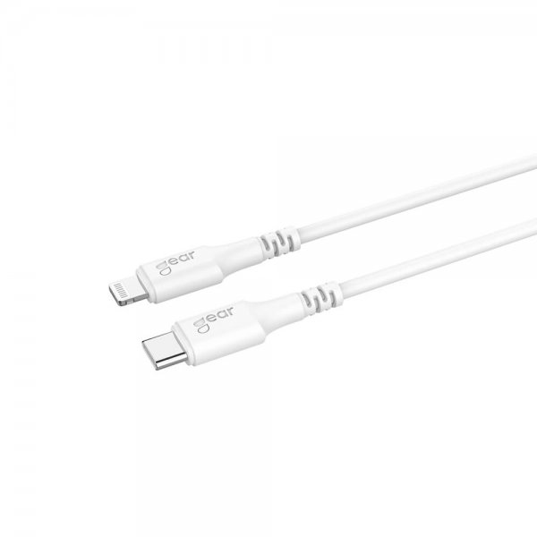 Gear Kabel Lightning till USB-C MFI 0.5m Hvit