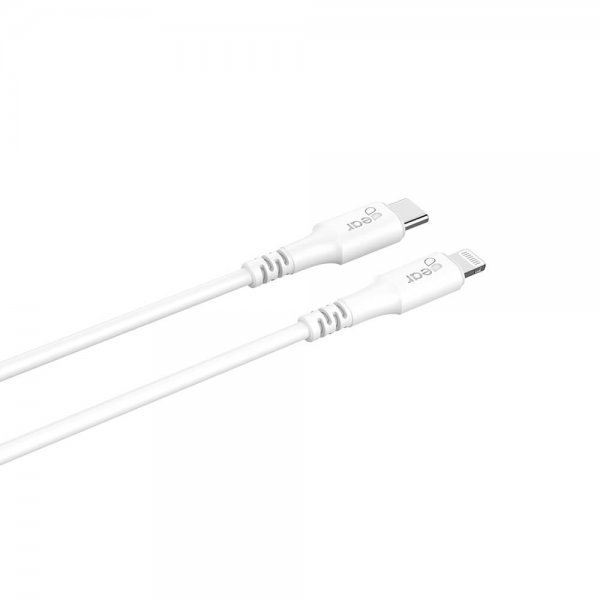 Gear Kabel Lightning till USB-C MFI 0.5m Hvit