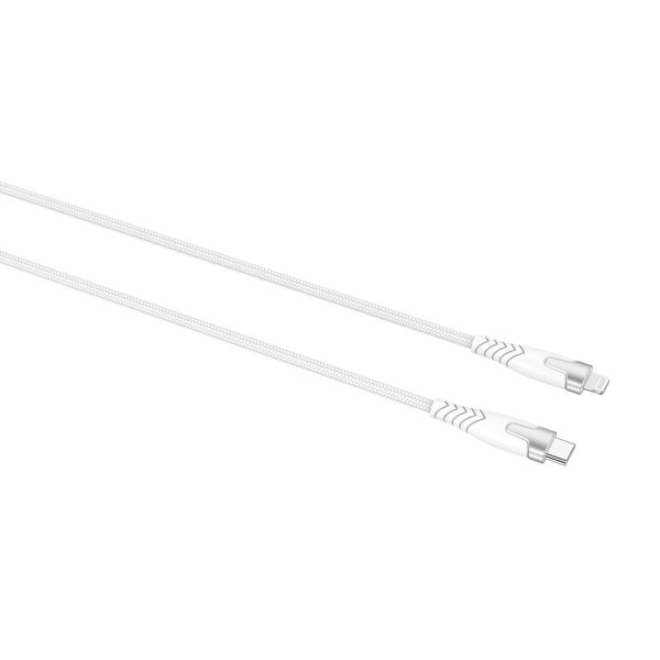 Gear Kabel Kevlar USB-C /Lightning 1.5m Hvit