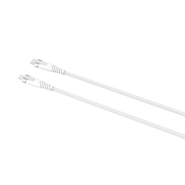 Gear Kabel Kevlar USB-C /Lightning 1.5m Hvit
