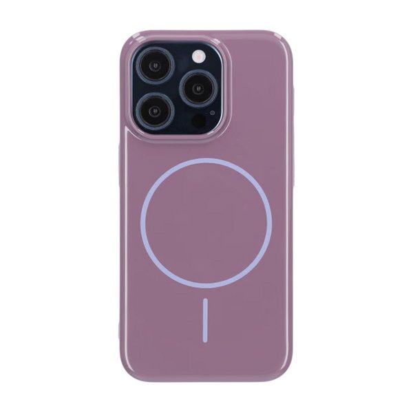 iPhone 15 Pro Deksel TPU MagSafe Glatt Lilla