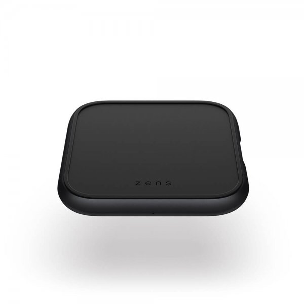 Zens Single Aluminium Trådløs Charger with Wall Charger