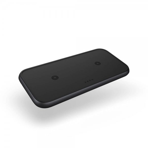 Zens Dual Aluminium Trådløs Charger Svart