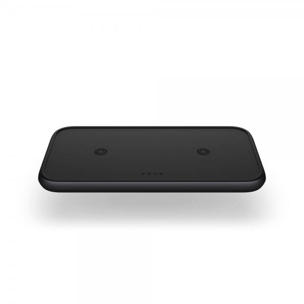 Zens Dual Aluminium Trådløs Charger Svart