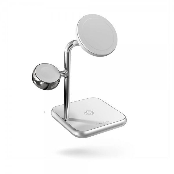 Zens 4-in-1 MagSafe + Watch Trådløs Charging Station Hvit