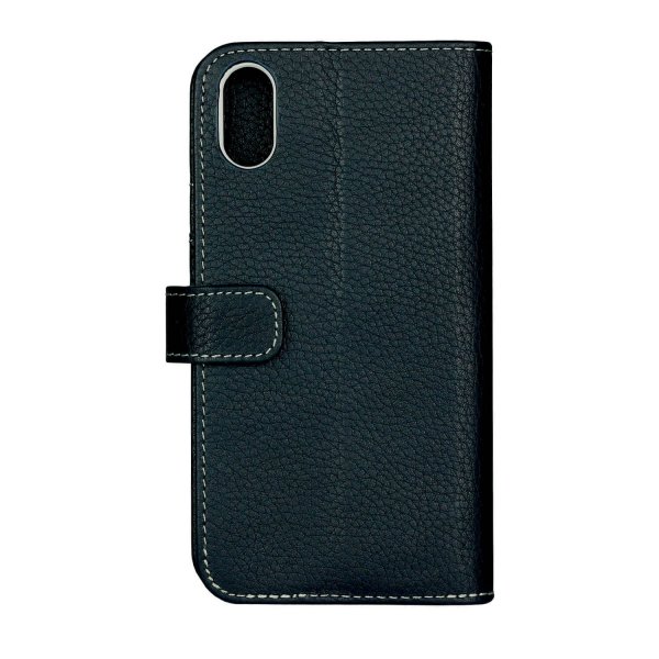 Onsala iPhone X/Xs Etui Ekte Skinn Blå