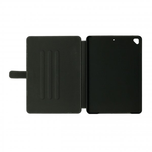Onsala iPad 9.7 (gen 5/6) Etui Ekte Skinn Svart