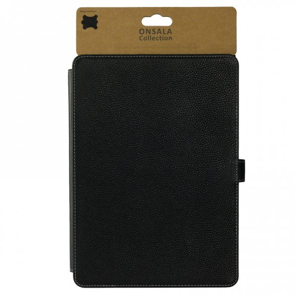 Onsala iPad 9.7 (gen 5/6) Etui Ekte Skinn Svart