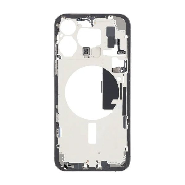 Midtramme med smådeler for iPhone 15 Pro Max - Naturlig Titan OEM