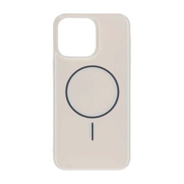 iPhone 15 Pro Max Deksel TPU MagSafe Glatt Hvit