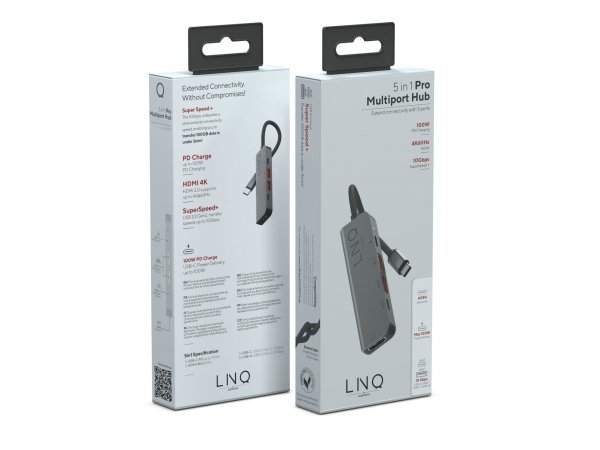 LINQ by Elements 5 in 1 PRO USB-C Multiport Hub