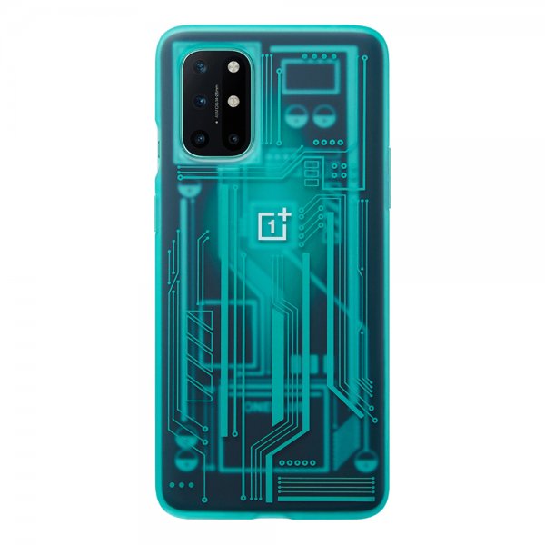 OnePlus Original 8T Deksel Quantum Bumper Case Cyborg Cyan