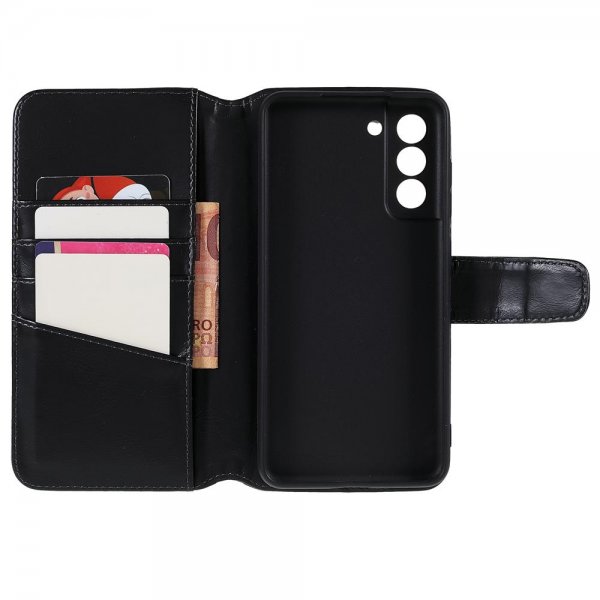 Nordic Covers Samsung Galaxy S21 FE Etui Essential Leather Raven Black
