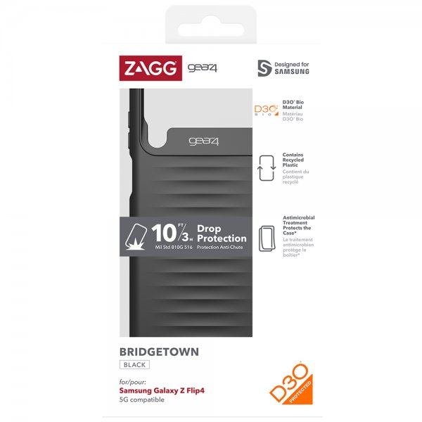 Gear4 Samsung Galaxy Z Flip 4 Deksel Bridgetown Svart