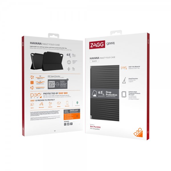 Gear4 iPad 10.9 (gen 10)/iPad 11 (A16) Etui Havana Folio Svart