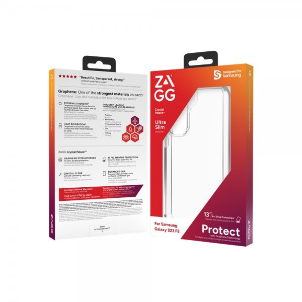 Zagg Samsung Galaxy S23 FE Deksel Crystal Palace Transparent
