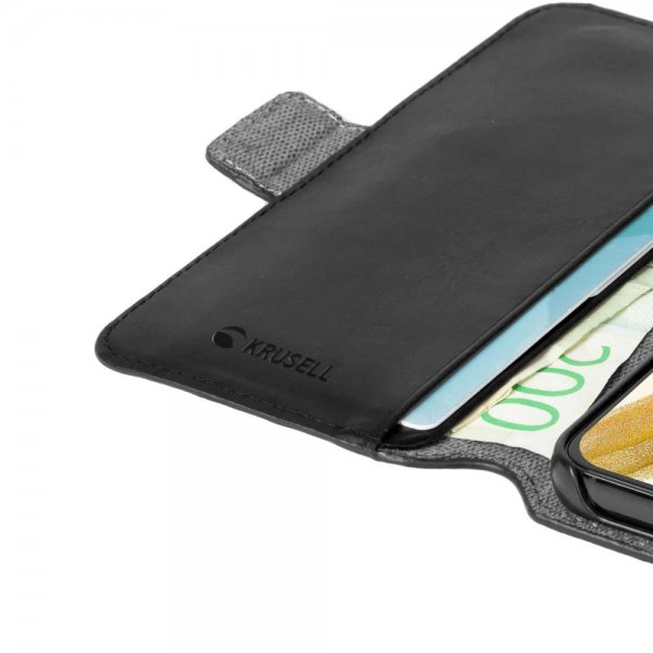 Krusell Samsung Galaxy S22 Plus Etui Leather PhoneWallet Svart