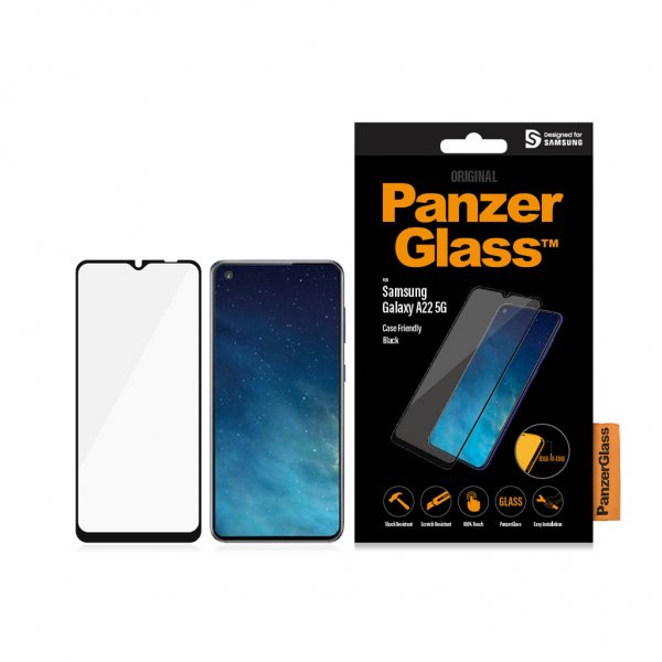 PanzerGlass Samsung Galaxy A22 5G Skjermbeskytter CaseFriendly