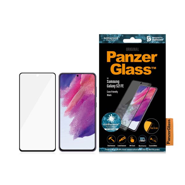 PanzerGlass Samsung Galaxy S21 FE Skjermbeskytter CaseFriendly Edge-to-Edge