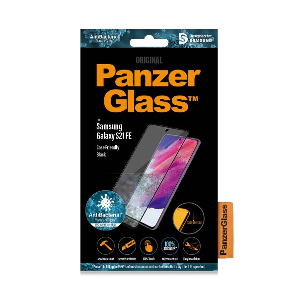 PanzerGlass Samsung Galaxy S21 FE Skjermbeskytter CaseFriendly Edge-to-Edge
