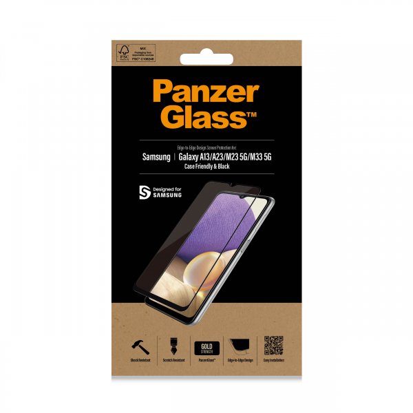 PanzerGlass Samsung Galaxy A13 4G Skjermbeskytter Case Friendly
