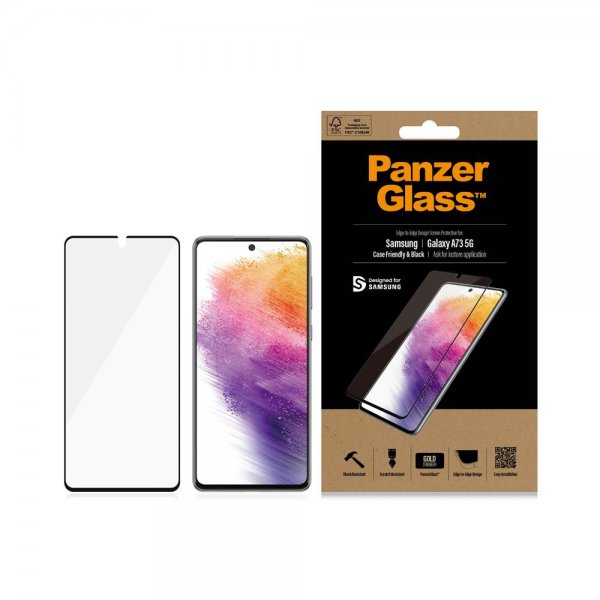PanzerGlass Samsung Galaxy A73 Skjermbeskytter Case Friendly