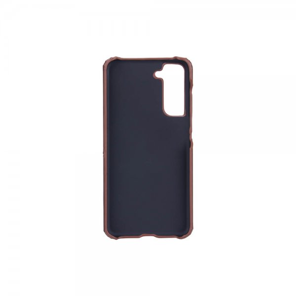 Onsala Samsung Galaxy S21 FE Deksel med en Kortlomme Brun