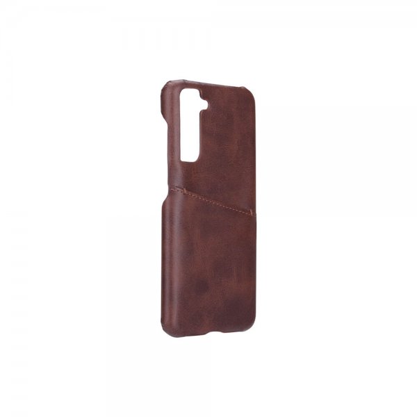 Onsala Samsung Galaxy S21 FE Deksel med en Kortlomme Brun