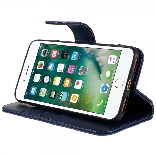 Nordic Covers iPhone 7/8/SE Etui Essential Leather Heron Blue