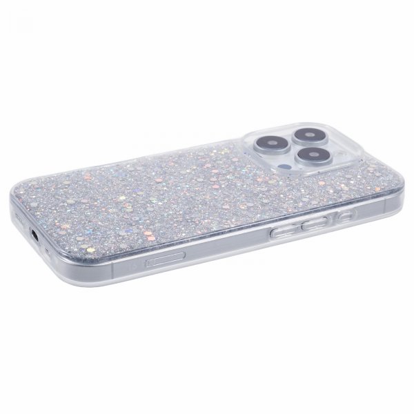 Nordic Covers iPhone 16 Pro Deksel Sparkle Series Stardust Silver