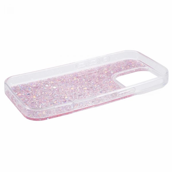 Nordic Covers iPhone 16 Pro Deksel Sparkle Series Blossom Pink