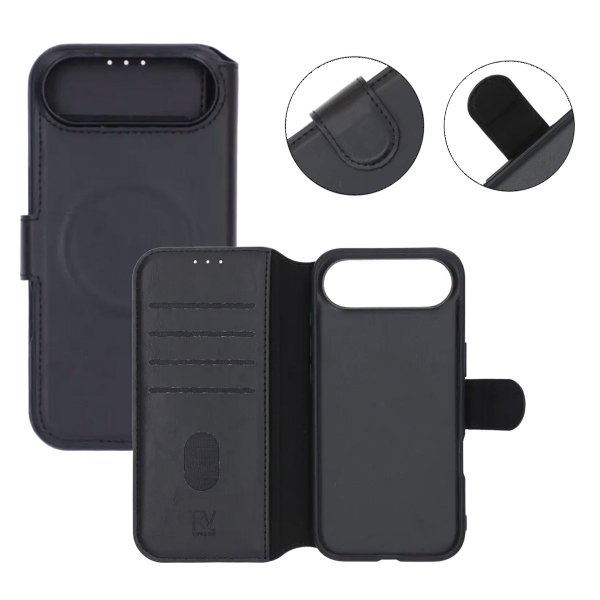 Rvelon iPhone Air Etui 4 Kortlomme MagSafe Svart