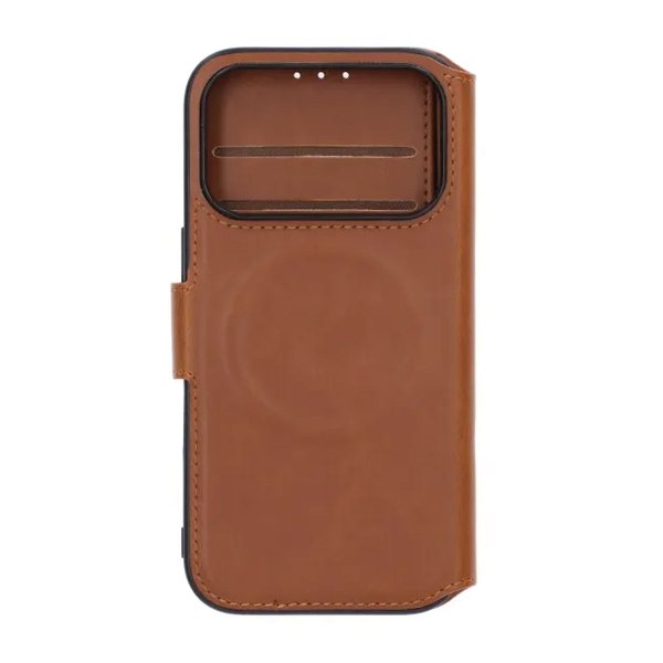 Rvelon iPhone 17 Pro Etui 4 Kortlomme MagSafe Brun
