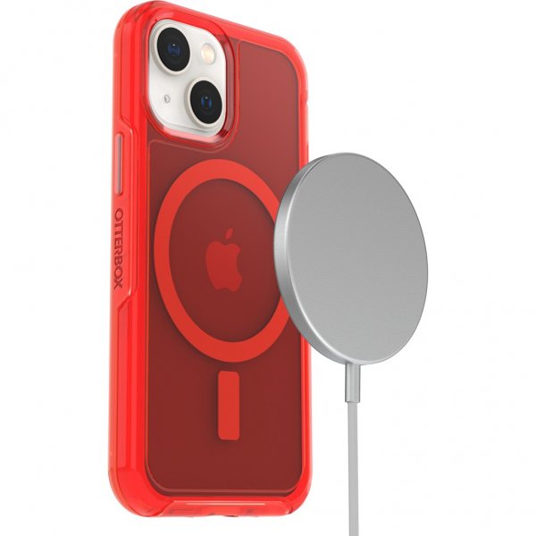 Otterbox iPhone 13 Mini Deksel Symmetry Plus Clear In The Red