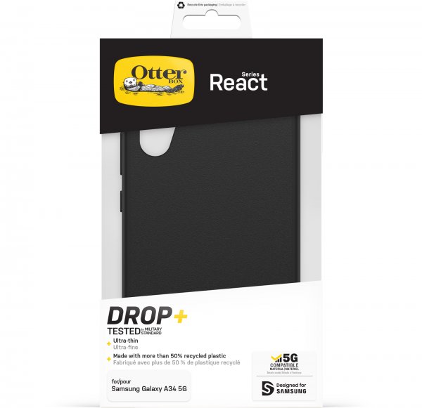 Otterbox Samsung Galaxy A34 5G Deksel React Svart