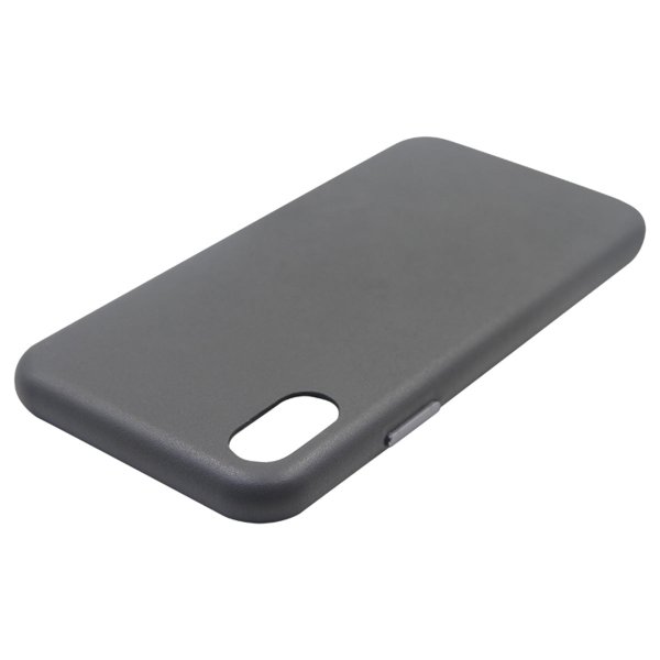 iPhone X/iPhone Xs Deksel Lær Grå