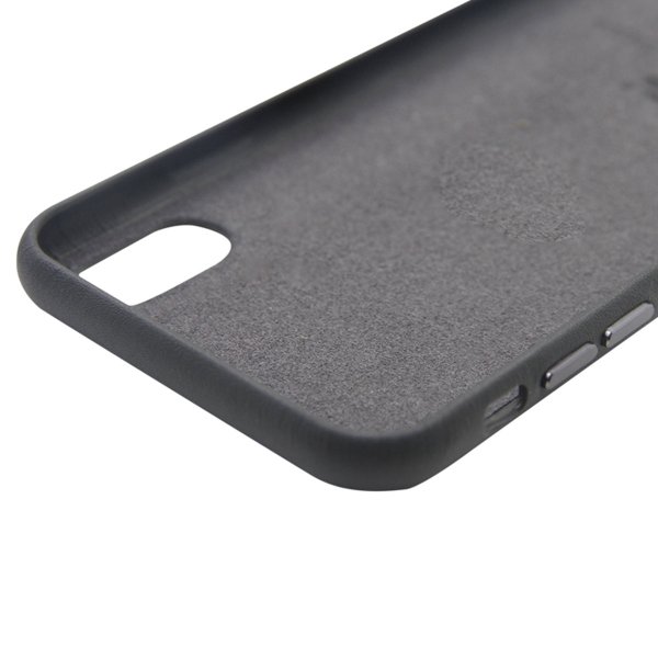iPhone X/iPhone Xs Deksel Lær Grå