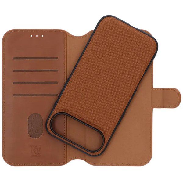 Rvelon iPhone Air Etui Detachable Wallet Case Brun