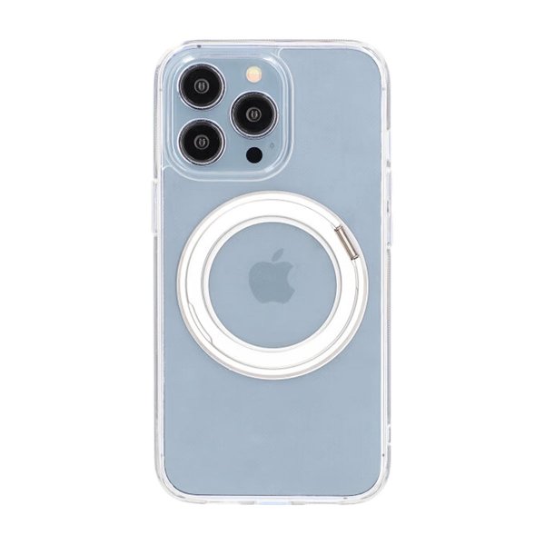 iPhone 13 Pro Deksel Roterbart Stativ Transparent