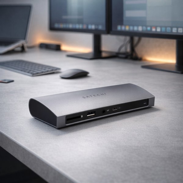 Satechi Thunderbolt 4 Dokk Romgrå
