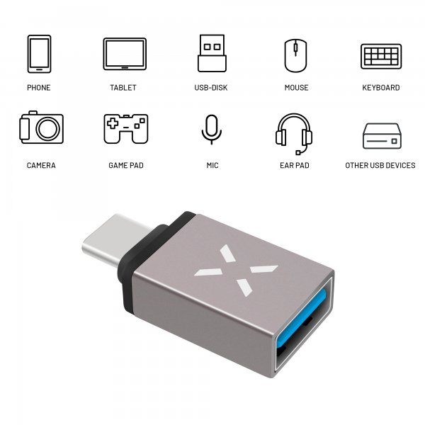 Fixed Adapter Link USB-C to USB-A