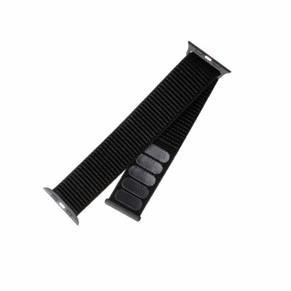 Fixed Apple Watch 38/40/41/42mm Armbånd Nylon Strap Svart