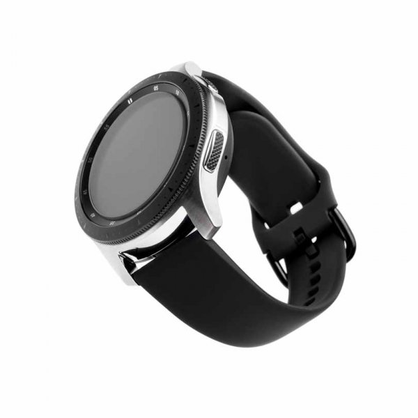 Fixed Samsung Galaxy Watch 22mm Armbånd Silicone Strap Svart